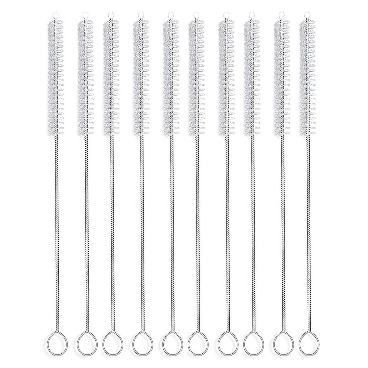 Long Straw Brush, Nylon Flexible,Reusable Pipe Tube Cleaner