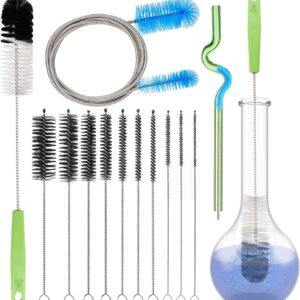 Set of 12 Tube Pipe Cleaners Kit - for Cleaning Narrow Neck Bottle